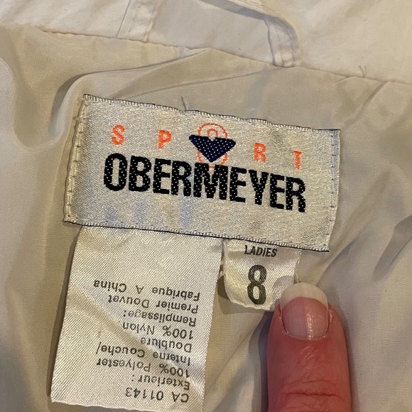 Vintage 1988 Obermeyer asymmetrical down ski jacket with fox fur hood - Picture 11 of 12